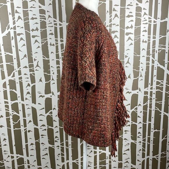 NWT Chico’s Katarina Hardware Fringe Short Sleeve Cardigan Sweater - Picture 2 of 13